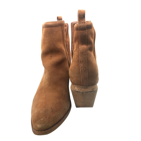 JEFFREY CAMPBELL Anthropologie Orwell Suede Booties - Picture 8 of 9